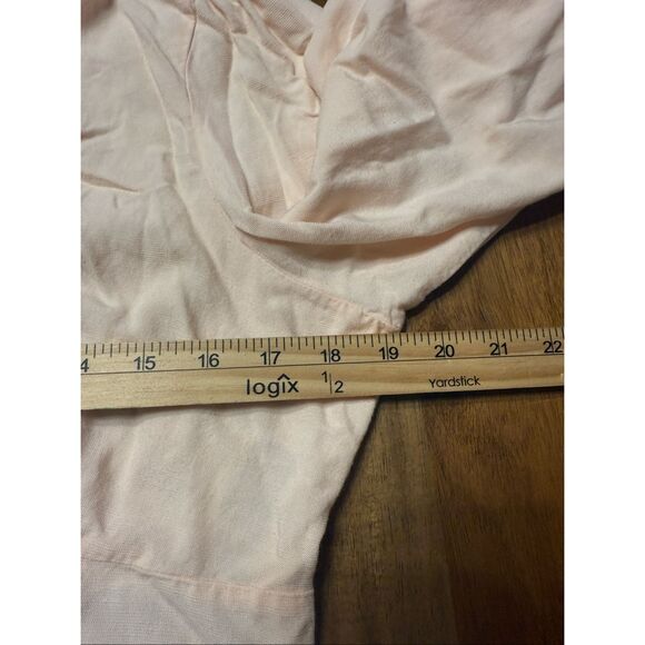 Levi's Women's Sophia Cotton Balloon Sleeve V Neck Top Pink Size Large - Picture 7 of 9